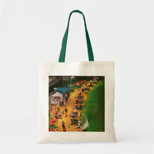 Golf Driving Range by John Falter Tote Bag