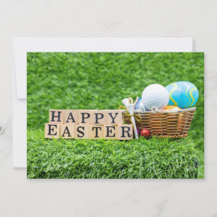Golf Easter card for golfer 