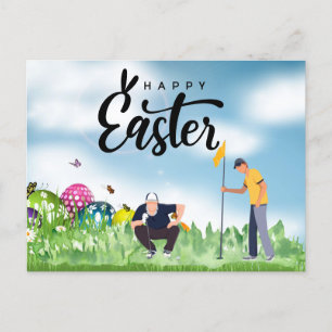 Golf  Easter Holiday for golfer  Postcard