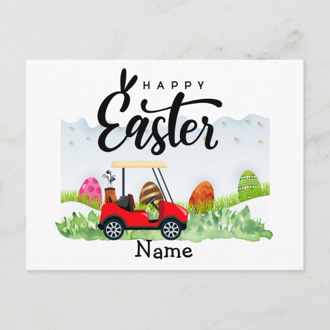 Golf  Easter Holiday for golfer  Postcard (Front)