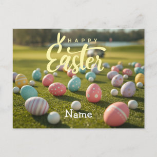 Golf Easter Holiday for golfer Postcard