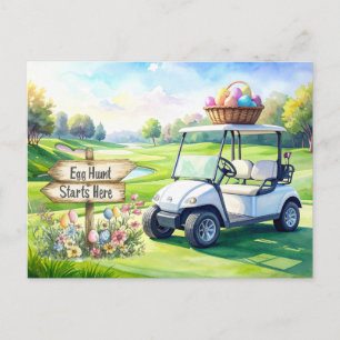 Golf Easter Holiday on golf course Postcard