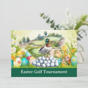 Golf Easter to golfer PARTY invitation 