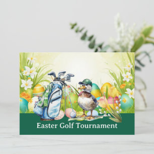 Golf Easter to golfer PARTY invitation 