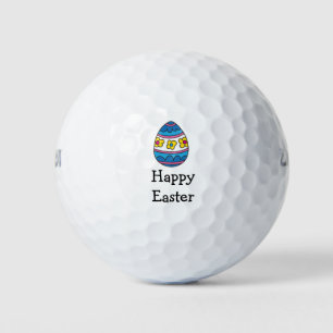 Golf Easter with Colourful eggs Happy Easter Gol Balls