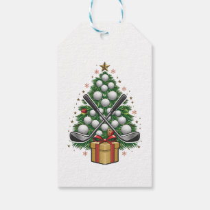 Golf Equipment Christmas Tree Christmas Golf Gift Tags
