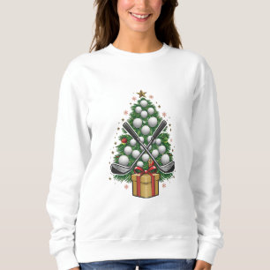 Golf Equipment Christmas Tree Christmas Golf Sweatshirt