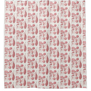 Golf Equipment for Lady Golfer Pink themed Shower Curtain