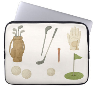 Golf equipments gifts for golfer  laptop sleeve