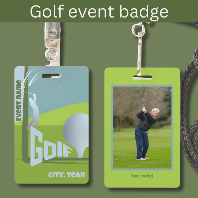 Golf Event golfing club golfer participation ID Badge (Creator Uploaded)