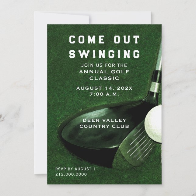 Golf Event Invitation (Front)
