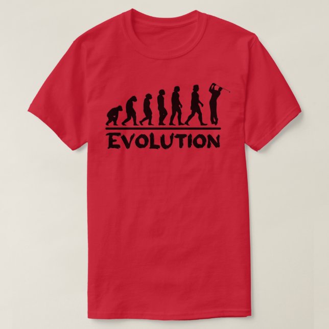 Golf Evolution Funny Gift Humour Golf player gifts T-Shirt (Design Front)