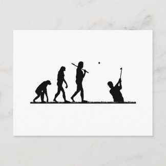 golf evolution postcard