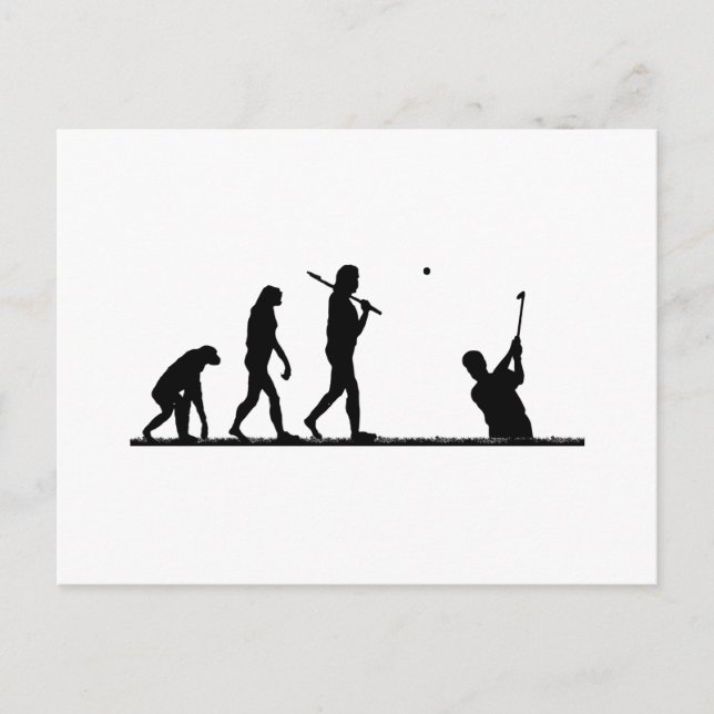 golf evolution postcard (Front)