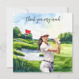 Golf Fairway Gratitude: Thank You Card