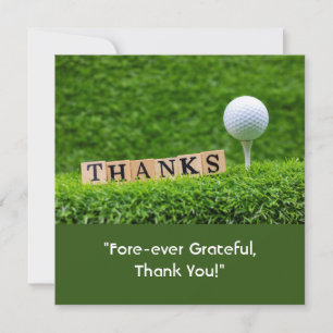 Golf Fairway Gratitude: Thank You Card