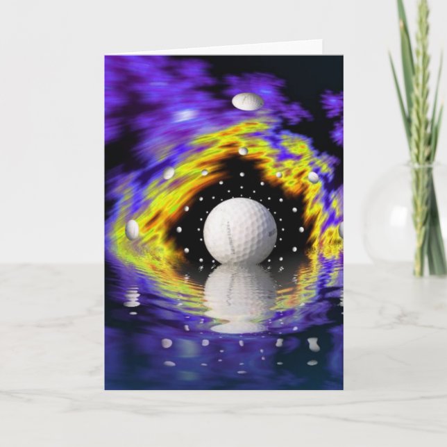 Golf Fantasy Greeting Card (Front)
