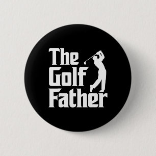 Golf Father Funny Golfer Dad Gift For Father's Day 6 Cm Round Badge