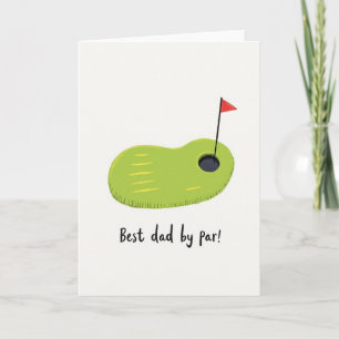 Golf Fathers Day Art Card