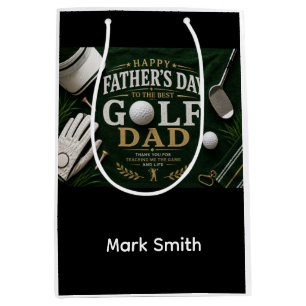 Golf Father's Day Medium Gift Bag