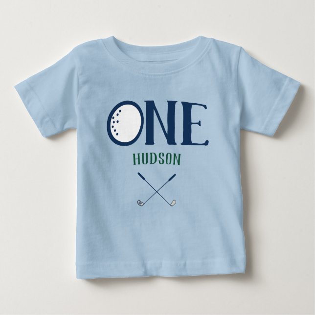 Golf First Birthday Custom Shirt (Front)