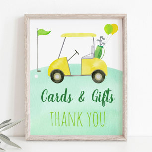 Golf First Birthday Par-tee Cards & Gifts Sign
