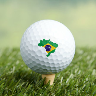 Golf / Flag of Brazil Balls