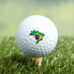 Golf / Flag of Brazil Golf Balls