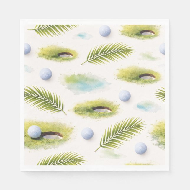 Golf Florida Themed Napkins (Front)
