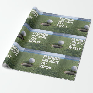 Golf Florida themed Wrapping Paper