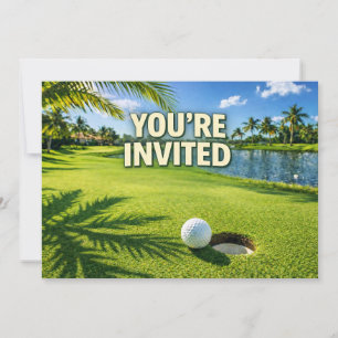 Golf Florida themed you are invited Invitation