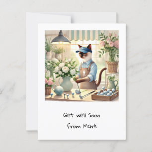 Golf Florist for  Cat Lovers  Postcard