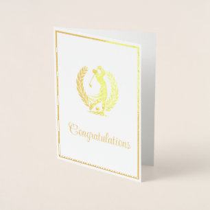 Golf foil card