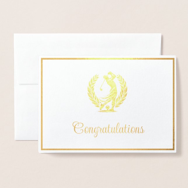 Golf  foil card (Front With Envelope)