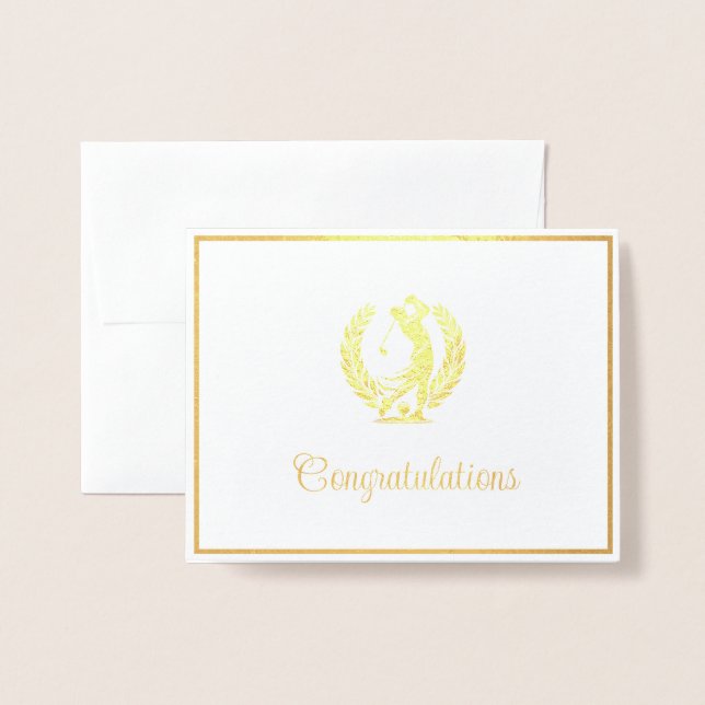 Golf  foil card (Front With Envelope)