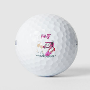 Golf for woman golfer pink theme Party Golf Balls