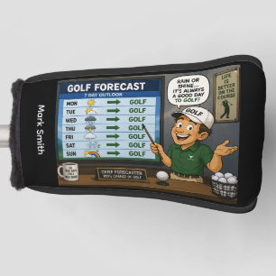 Golf Forecast Funny Golf Saying  Head Cover