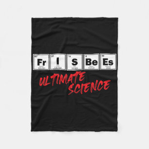 Golf Frisbees Ultimate Science Disc Periodic Table Fleece Blanket