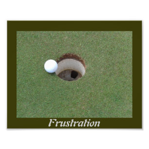 Golf frustration photo enlargement.