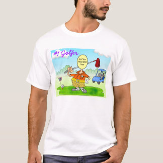 Golf Funny Cartoon  T-Shirt