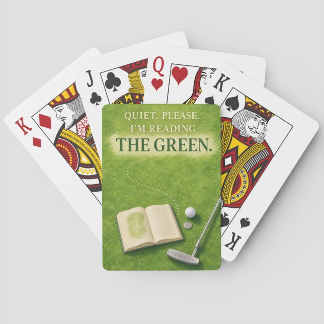 Golf Funny Golf  Cover for Golfer Playing Cards (Back)