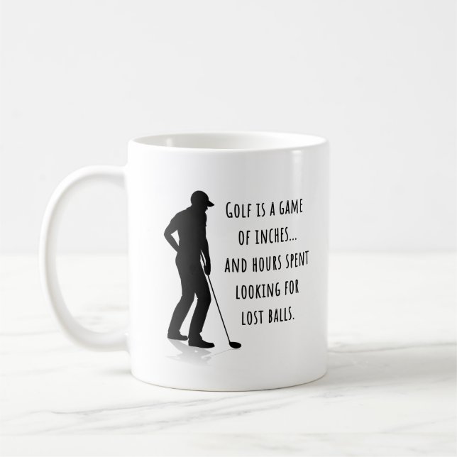 Golf Funny Mug, Golf Joke Coffee Mug (Left)