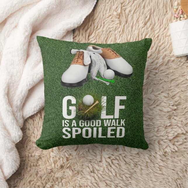 Golf Funny saying eat sleep golf repeat Cushion (Blanket)