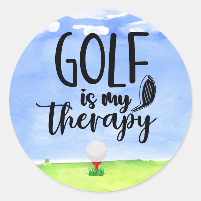 Golf Funny saying for golfer  Classic Round Sticke Classic Round Sticker (Front)