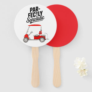 Golf Funny Saying Golfing for Golfer Hand Fan