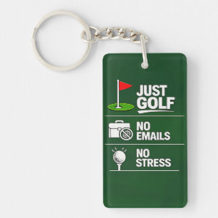 Golf Funny Saying Golfing Retirement Key Ring