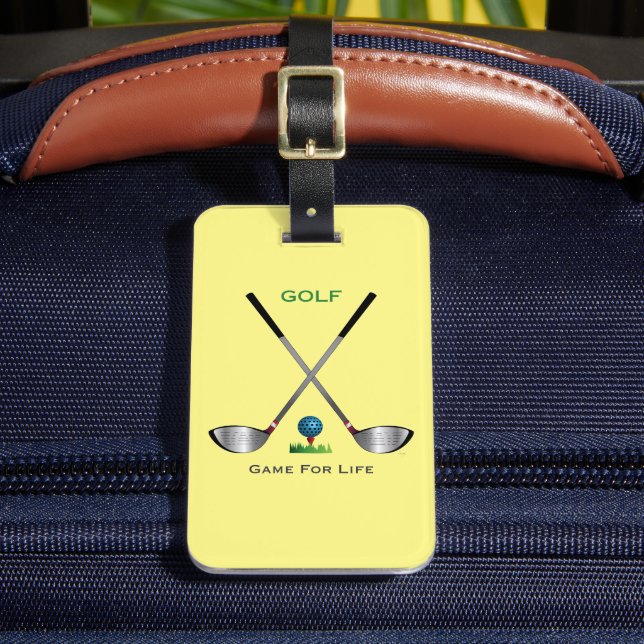 GOLF - Game for Life Luggage Tag (Front Insitu 2)