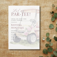 Golf Garden Cart Lets Par-Tee Baby Shower