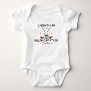 Golf Gender Reveal - Daddy’s Mini Golfing Partner Baby Bodysuit