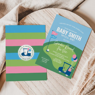 Golf Gender Reveal Par-tee Invitation